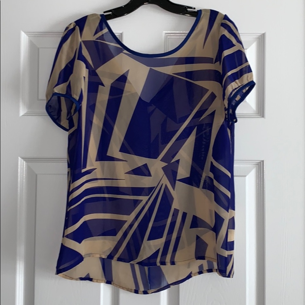 Purple sheer top